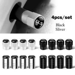 4PCS Metal Dustproof Caps Car Wheel Tire Valve Stem Covers for Mercedes Benz 4MATIC W204 AMG W211 W205 W212 W213 W203 W177 GLA