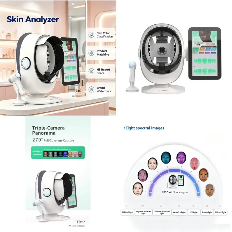 for Professional 3D AI Facial Analyzer with 36 Trillion Pixel Cameras Fast Skin Scanner for Sensitivity Moisture Acne