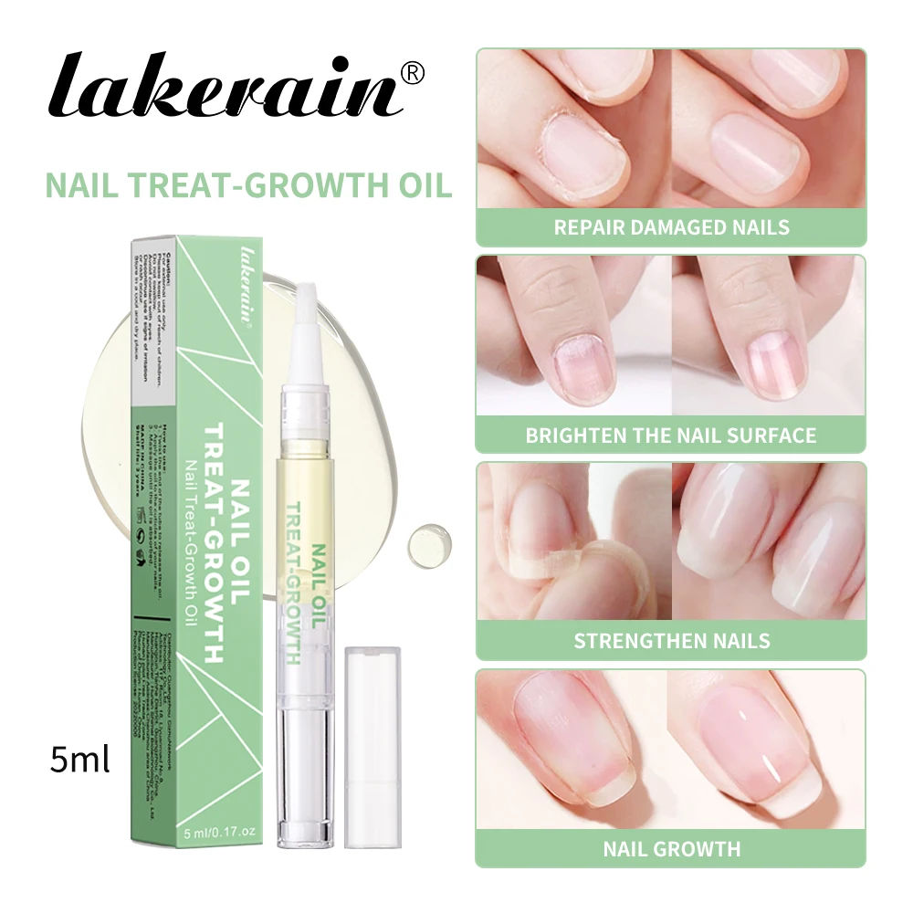 5 مللي زيت نمو علاج الأظافر مقوي زيت نمو الأظافر القوي يساعد على تقسيم الأظافر الرقيقة إصلاح مانيكير زيت بشرة الأظافر #1