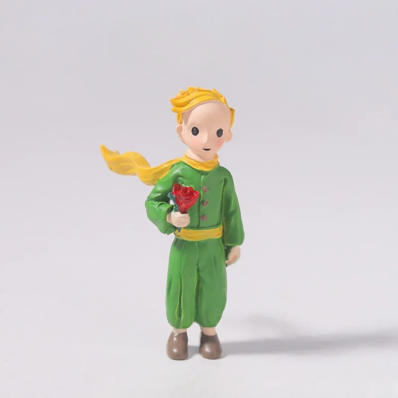 Little Prince and Rose Cake Decorative Decoration Doll Valentine's Day Romantic Anniversary Baking Dress Up Kids Birthday Gifts