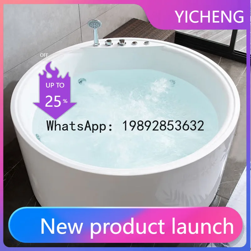Hys home massage & whirlpool round bathtub - ideal for hotels, b&bs, beauty salons, and romantic getaways