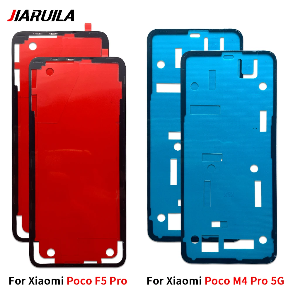 新しいテスト済みバックバッテリーステッカー接着剤防水バックカバーステッカーテープ Xiaomi ポコ F3 F4 GT F5 プロ M4 プロ 4 グラム 5 グラム