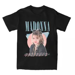 Madonna Pop Queen Merchandise t-shirt uomo donna novità Cotton Original Tee