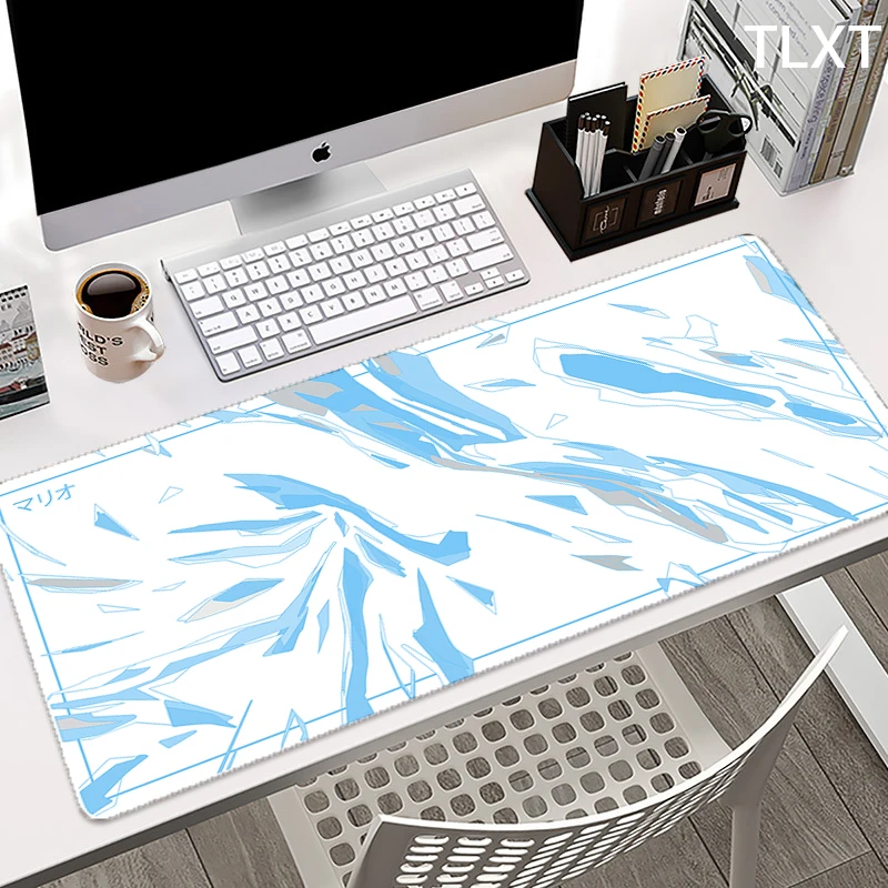 

Large Black and white Mouse Pad Anime Solid Color Pads landscape MousePad 90x40 Gaming Accessories office desk mat for desktopc