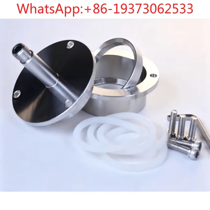 Stainless Steel 304 Tubular Furnace Flange, Water Cooled Flange Seat Quartz Glass Corundum Tube Vacuum Sealed Quick Pack Flange