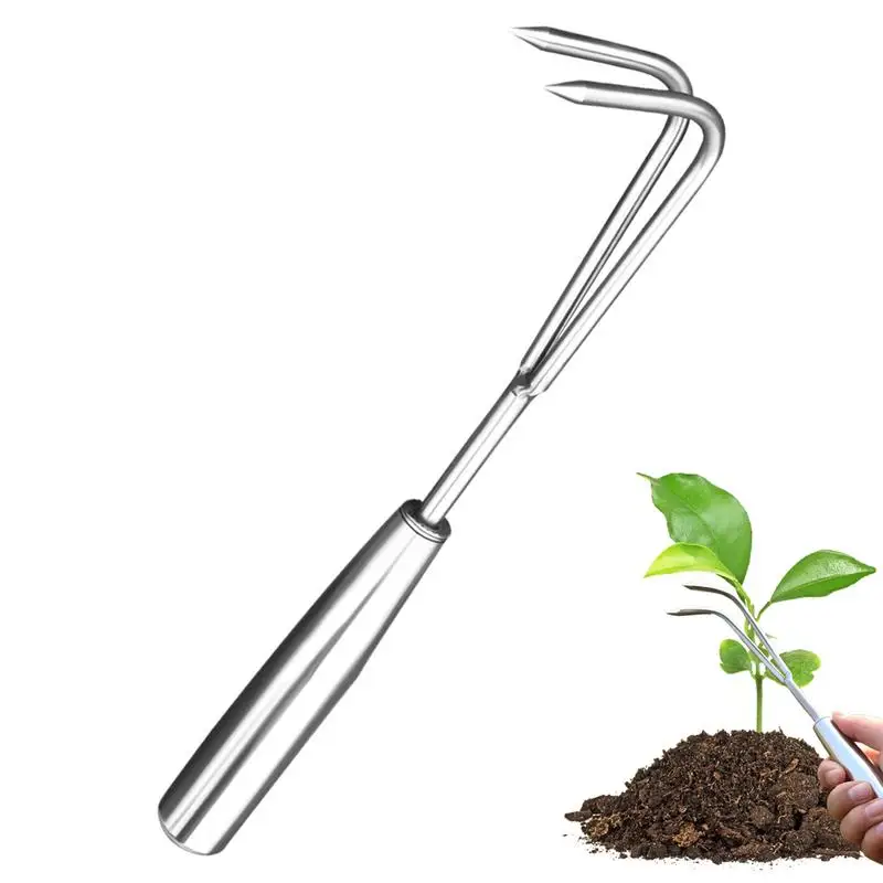 

Small Hand Rake Yard Handheld Thatch Remover Rake Stainless Steel Ergonomic Handle Manual Garden Weeding Too For Cultivating