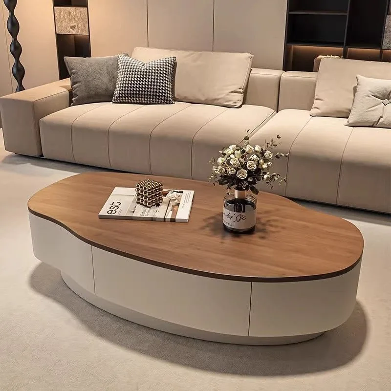 Cream wind surprise lonely mango rock slab coffee table modern simple small apartment special-shaped living room household table