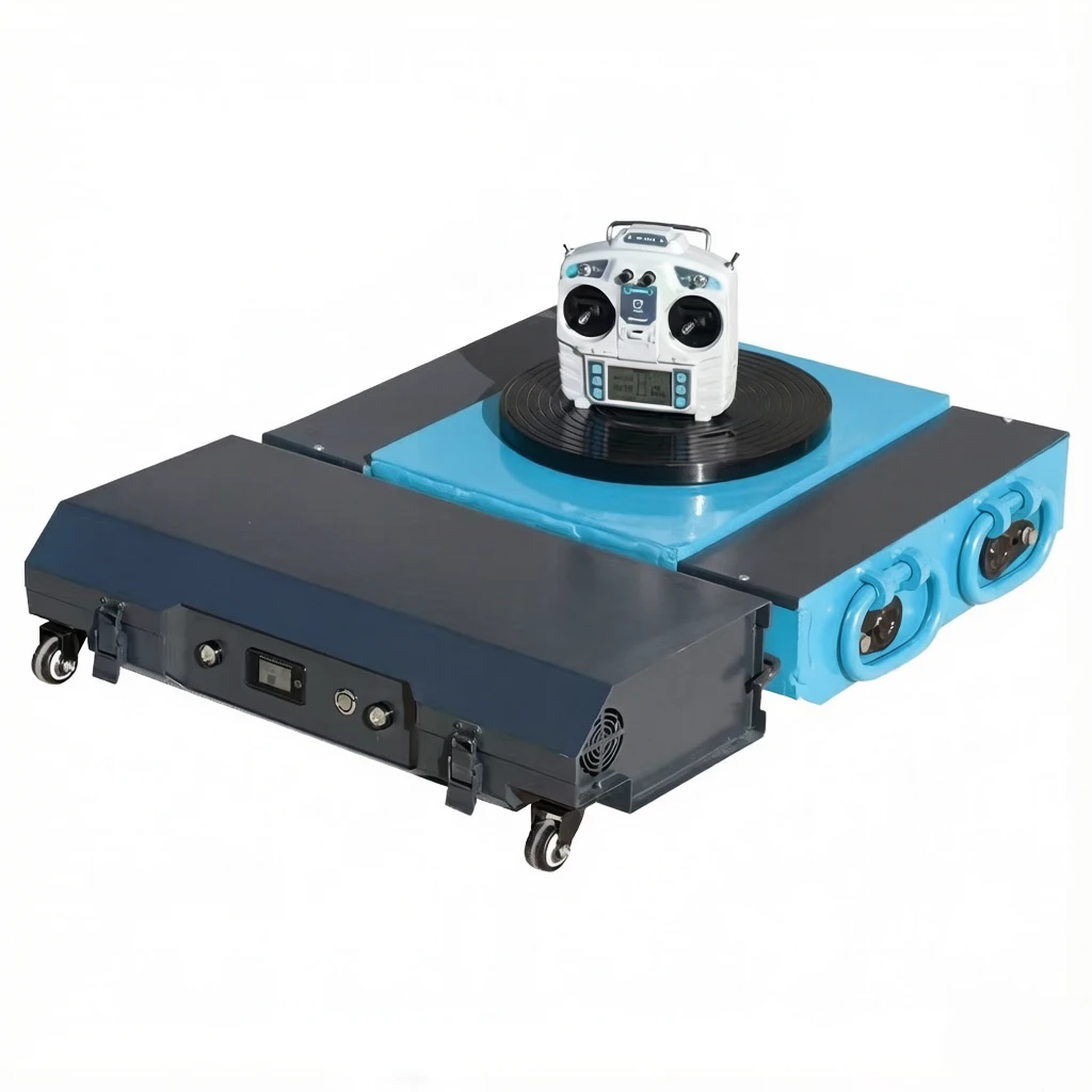 Factory Price Remote Control Transport Dolly Electric Heavy Load Moving Skate for Factory Equipment Handling Tank Transporter