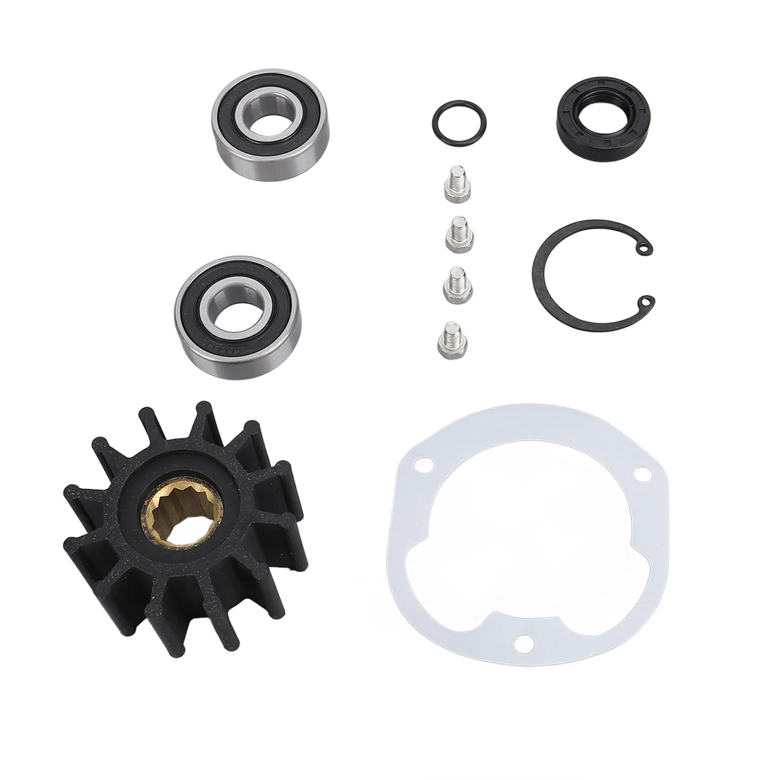 ชุดซ่อมปั๊มน้ำทะเลสำหรับเรือ พร้อมซีลใบพัด สำหรับปั๊มน้ำทะเลแบบติดตั้งด้านข้าง OMC รุ่น 3857794 3851982 0768643 3855079