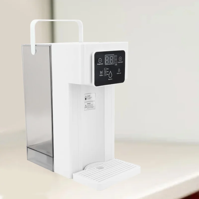 Electric Quick Heating Hot Water Dispenser 3L Adjustable 7 Temps White Tea Kettle Boiler for Countertop Desktop