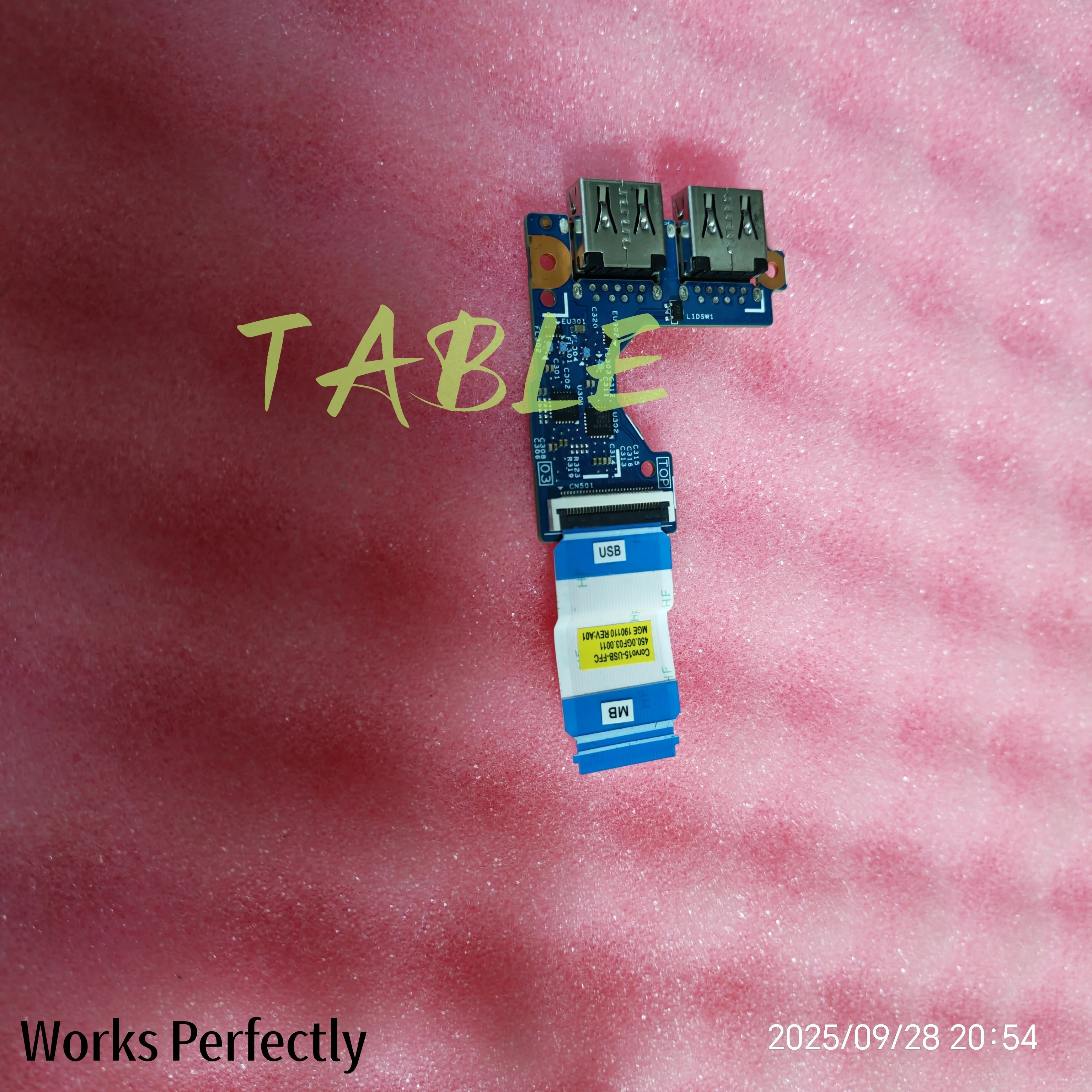 

CA-F121 the original suitable for HP Pavilion X360 15-CR USB board, power board, small board and cable 0GC04 GC04