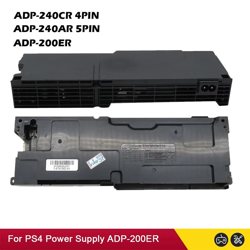 

Replacement Power Supply 4pin ADP-240CR/240AR 5pin for PS4 CUH-1200# Console ADP-200ER N14-200P1A CUH-1000 1100# Series Console