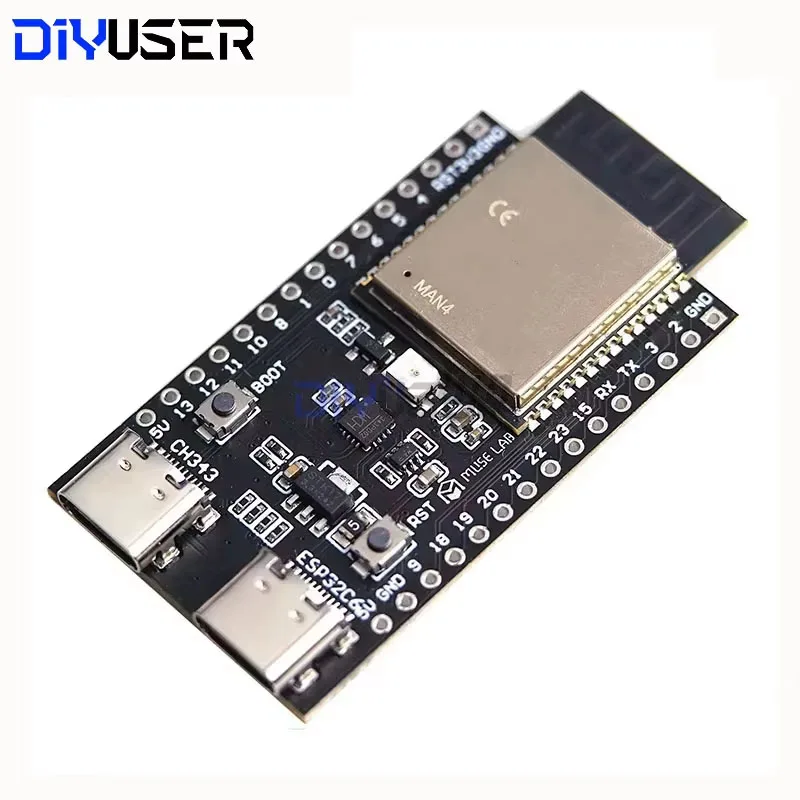 DIYUSER ESP32-C6 ESP32 WiFi+Bluetooth Internet Of Things Dual Type-C Development Board ESP 32 Core Board ESP32-C6-DevKit C N4R2