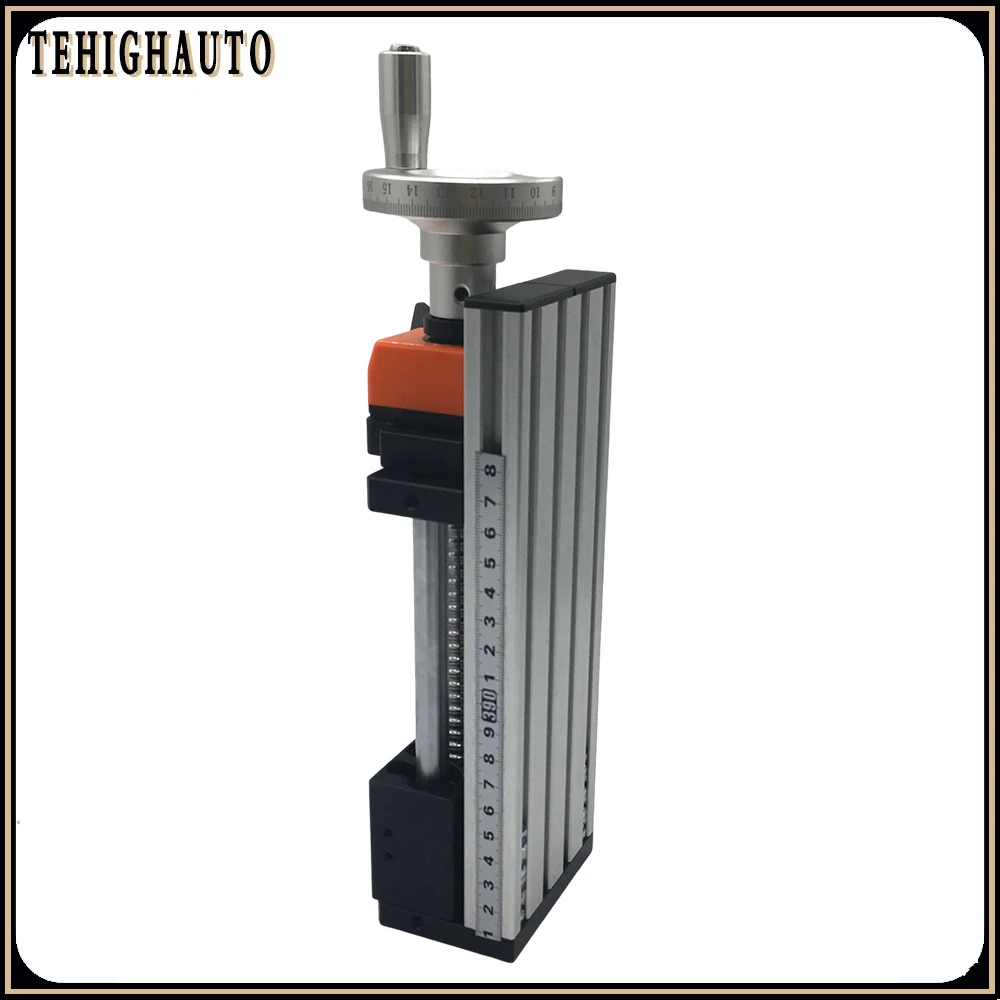 Imagem -02 - Fase Eficaz do Movimento do Painel do Curso 50x80 Mmmobile do Manual 100300 mm da Roda de Mão da Tabela de Deslizamento do Contador da Posição do Módulo de Guia Linear