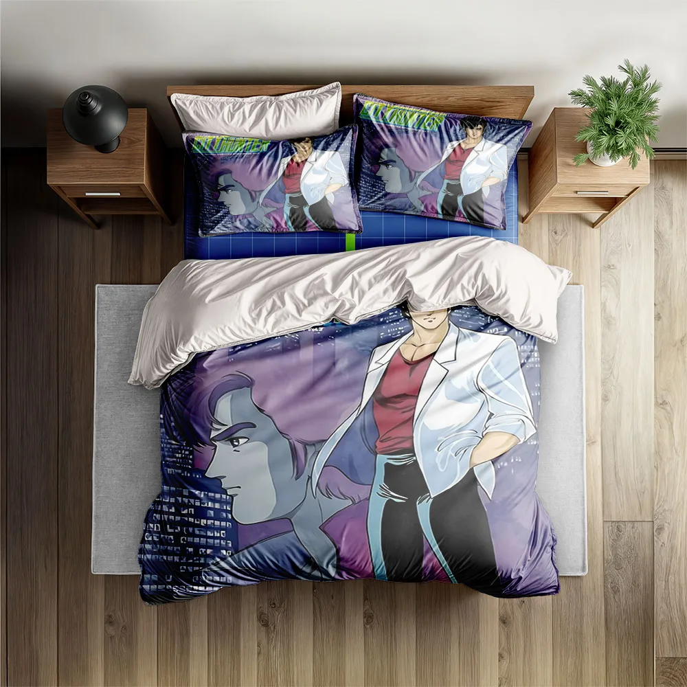 

City Hunter Duvet Cover Set King Queen Double Full Twin Single Size Bed Linen Set