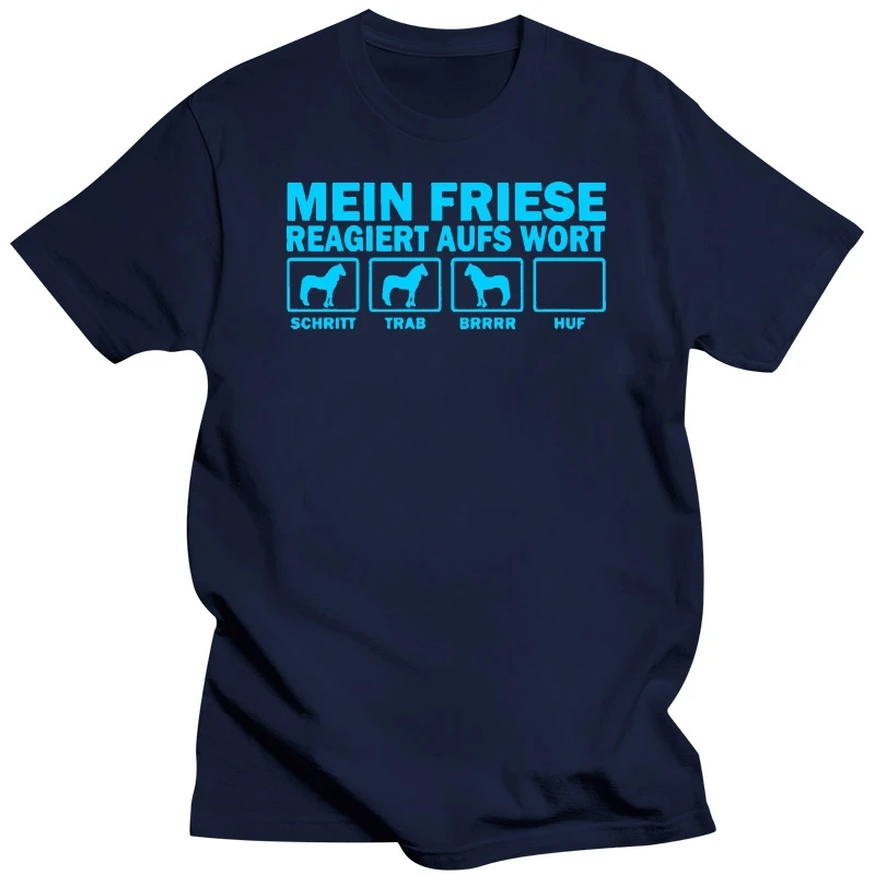 THAWP T-Shirt Pferd Pferde Mein FRIESE reagiert aufs Wort fun Siviwonder