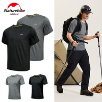 Naturehike Sports T-Shirt 100% Merino Wool Short Sleeve Running Training Outdoor Men Women Breathable Quick-Drying Sweatshirt