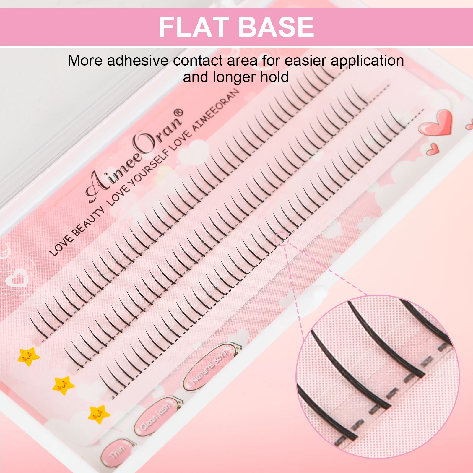 Bas naturel sous les cils outils d'extension de maquillage de greffage facile 6mm cils inférieurs en forme de V Extensions de maquillage de greffage facile