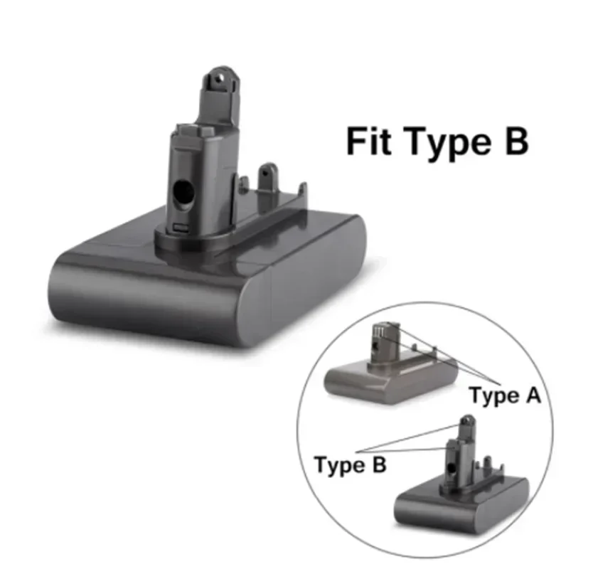 Baterai 2024 tipe-b 22.2V 4800mAh Li-ion baterai vakum untuk Dyson DC31B DC34 DC35 DC45 DC44 hewan DC56 DC57 (hanya sesuai tipe B)