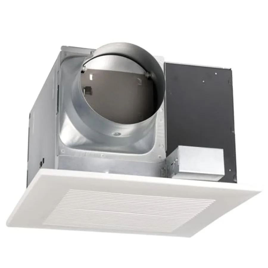 

WhisperCeiling Bathroom Exhaust Fan 290 CFM with Installation Kit for In-line Fans ERVs 6 Duct Single Inlet with Grille Ideal f