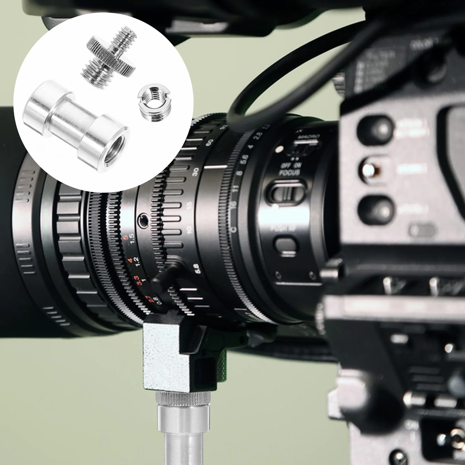

Tripod Screw 14 to 38 Camera Mount Adapter Stable Metal Screw for Tripod Conversion and Camera Mount Replacement