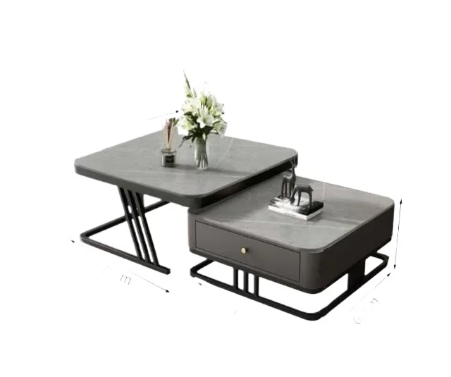 The cheapest Nordic minimalist modern multi-functional removable calcined stone coffee table