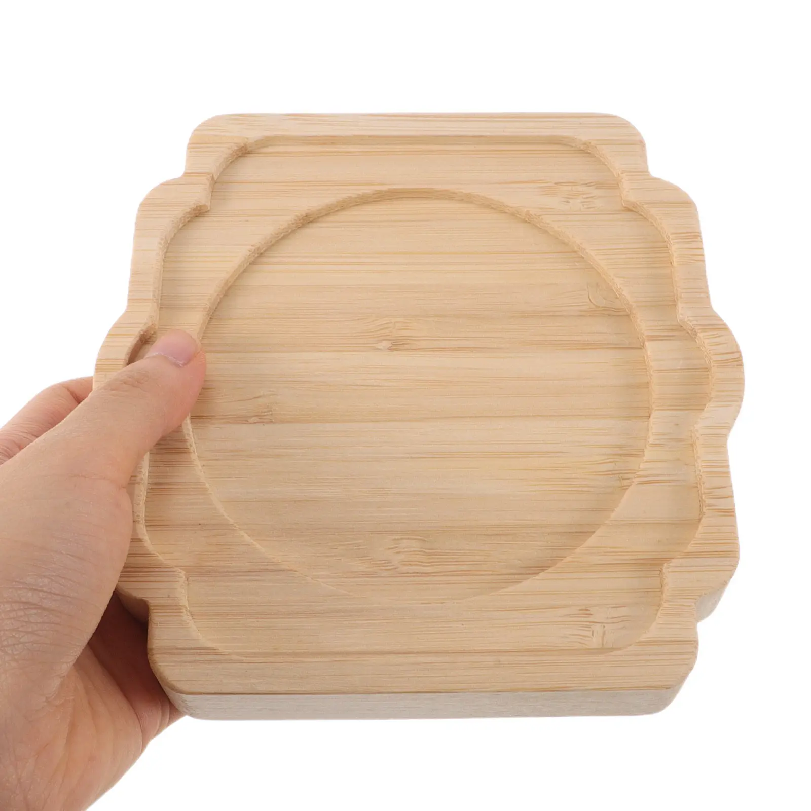 Wooden Tea Tray Mat Elegant Heat Insulation Pad for Teapots Bowls Gongsfu Tea Set Portable Lightweight Table Surface Protector