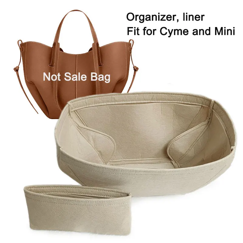 Liner For Cyme Mini tote Inner Bag ,Storage Pouch And Organization Keep Shaper,Purse Organizer Insert