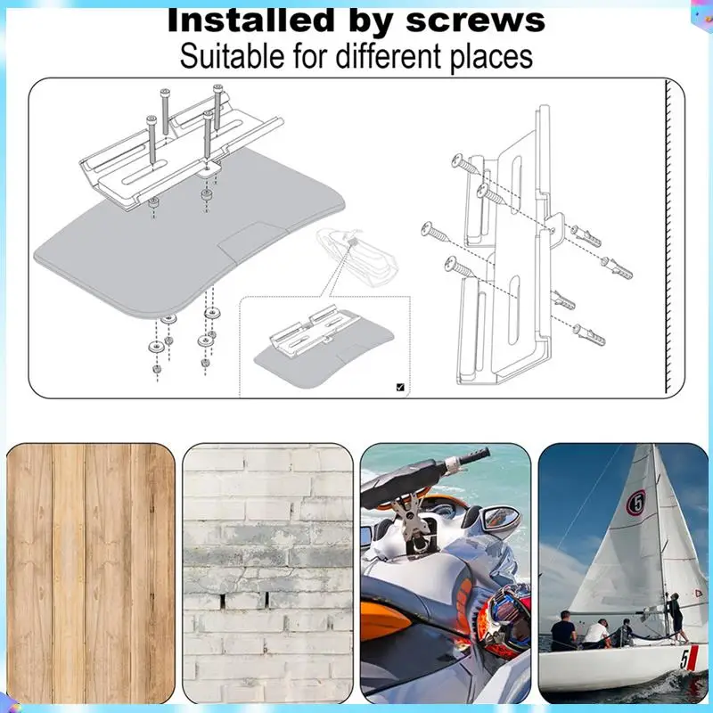 N93R 2X Dudukan Speaker Portabel untuk Jet Ski/Mobil Salju/Perahu/Sea-Doo, Dudukan Logam Braket Speaker untuk Pengisi Daya 4