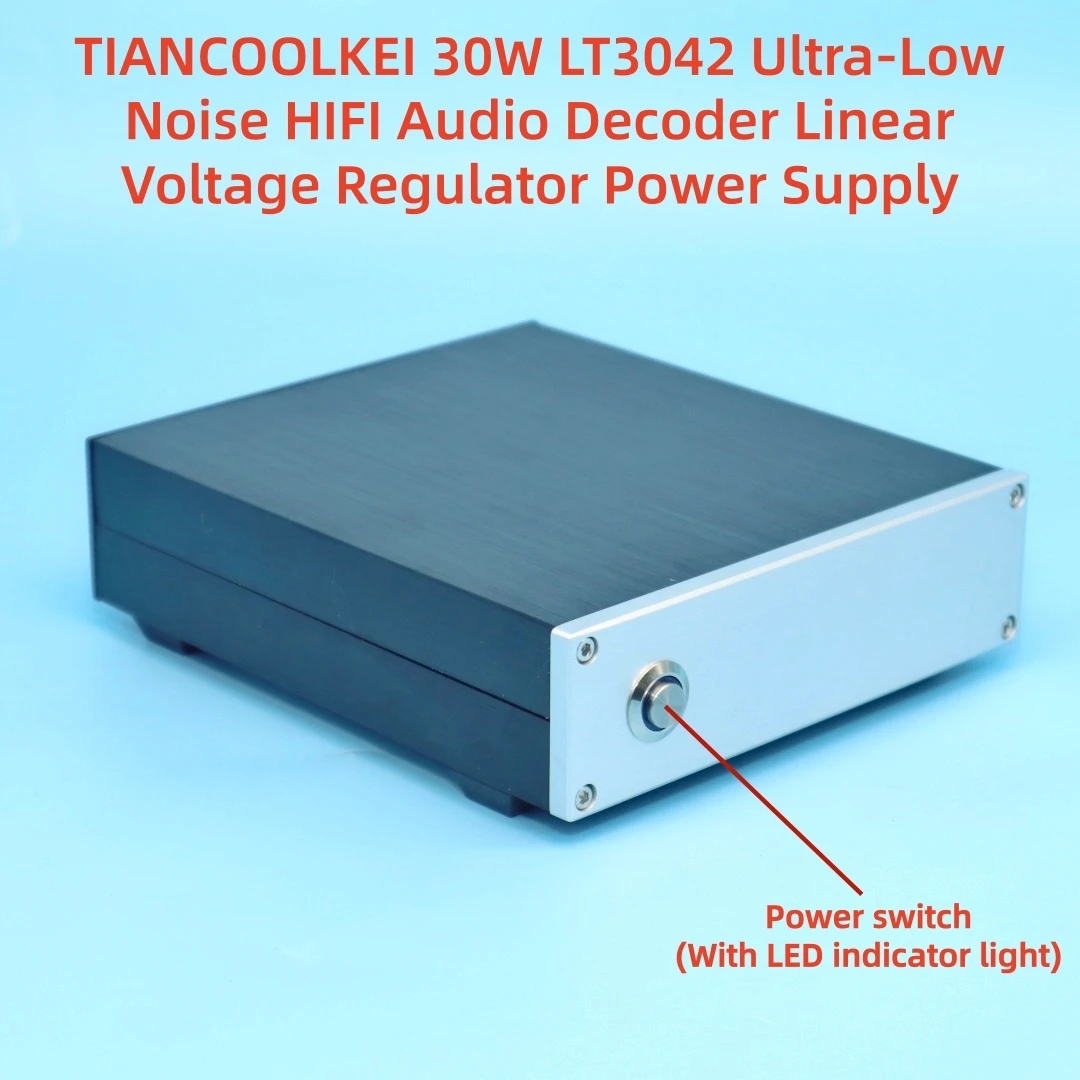 TIANCOOLKEI new 30W-LT3042 -III Ultra-low Noise Linear DC stabilivolt HIFI audio decoder linear power supply OUT DC 12V 9V 5V