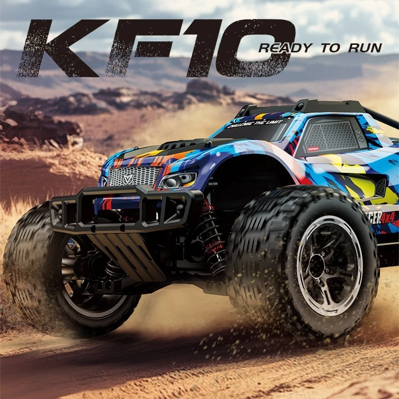 Kf10 Brushless High-Speed Car 1:10 Full Scale Four-Wheel Drive Remote Control Car Off-Road Climbing Car Rc Toy Stunt Racing Car