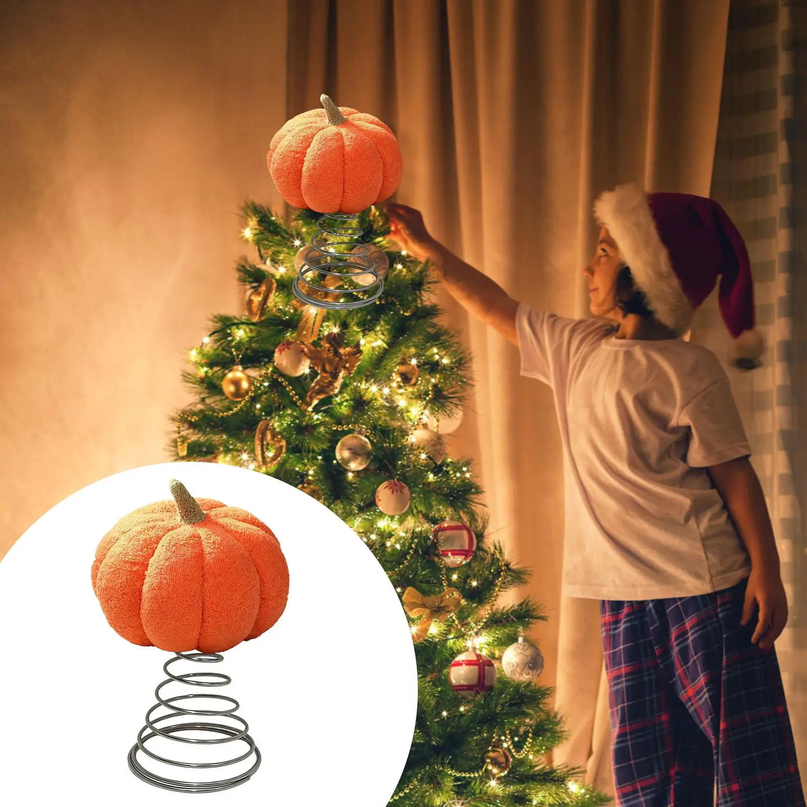 

Топпер для елки на Хэллоуин, весенний топпер для тыквы, рождественские украшения, осенний декор, товары для вечеринок для дома и улицы, урожай