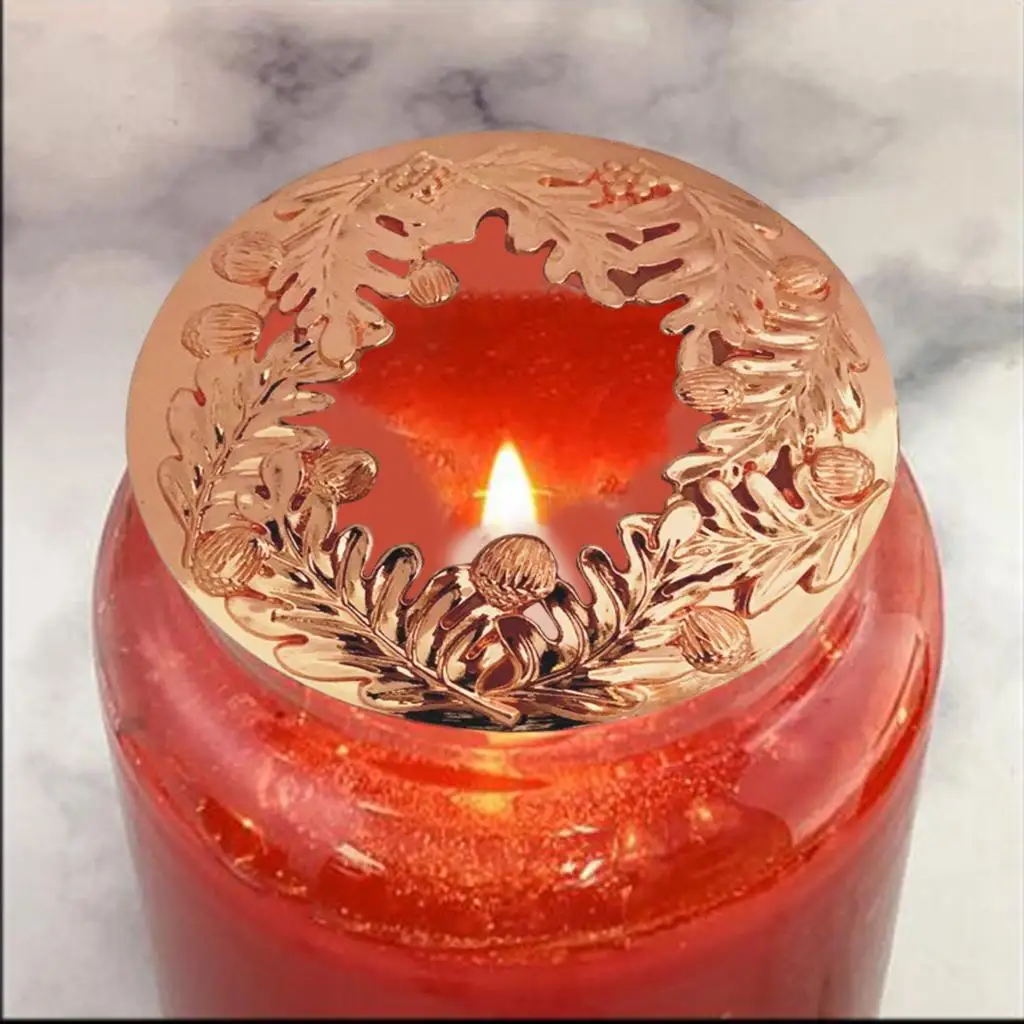 6xJar Candle Topper Tea Light Burn Evenly Art Candle Covers