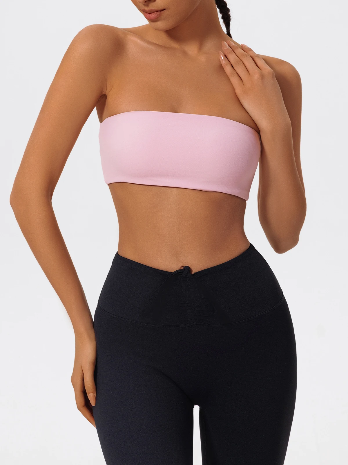 Hearuisavy Sommer Casual Sport-BH Gym Push-Up Unterwäsche Fitness Workout Trägerloses Bustier Bandeau Damen Yoga Kleidung Tube Top – Detail 13