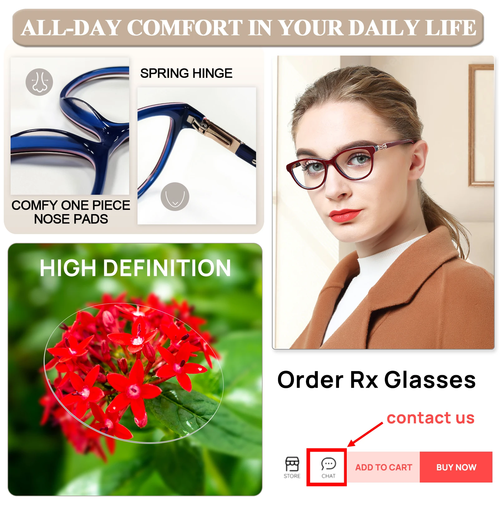 OCCI CHIARI High Quality Acetate Glasses Men Retro Vintage Prescription Glasses Women Optical Spectacle Frame Round OC7205