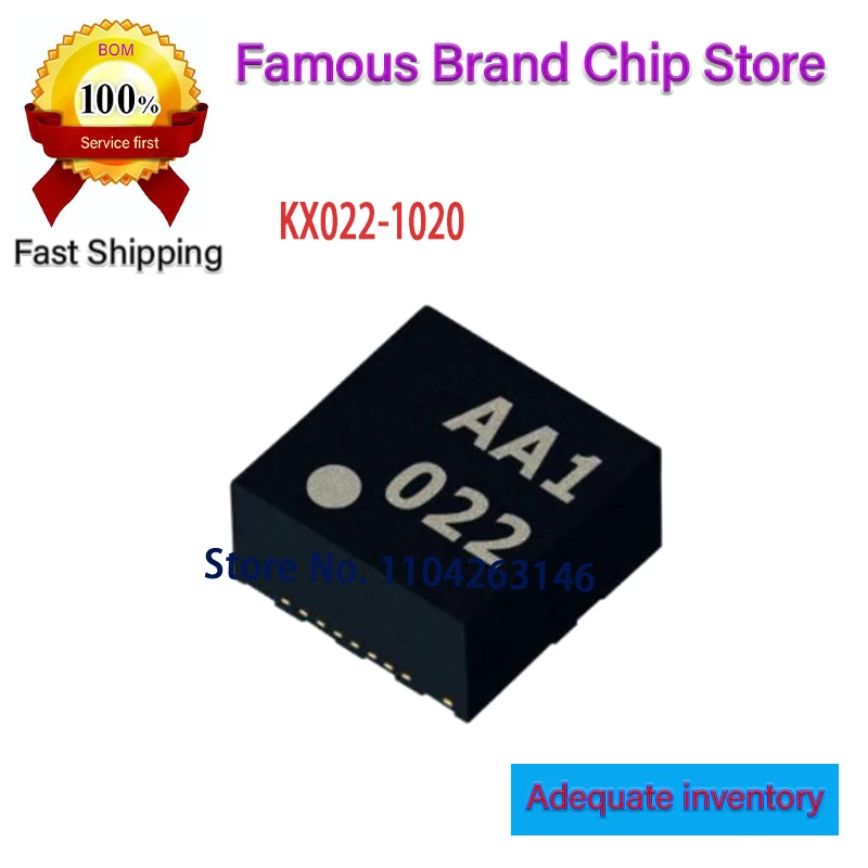 KX022-1020 silk screen 22 LGA12 motion sensor digital three-axis accelerometer chip 1~2PCS/lot