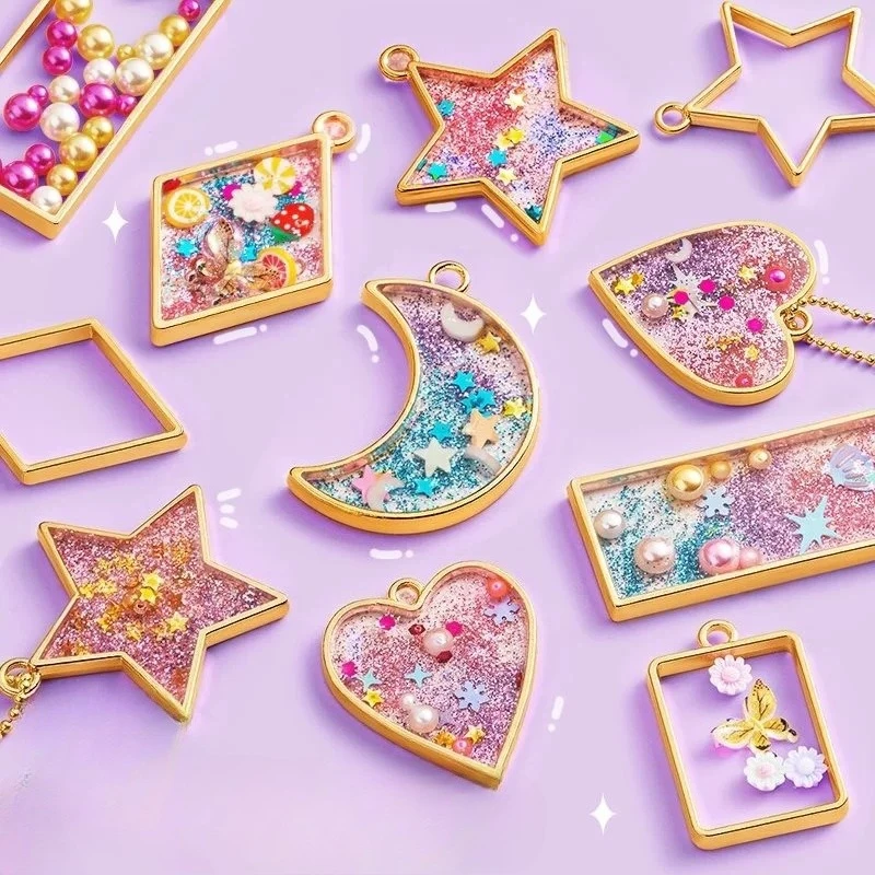 Children's Handmade DIY Crystal Dropper Material Package, Girls' Toy Rocking Music Mold Set Student Educational Toys