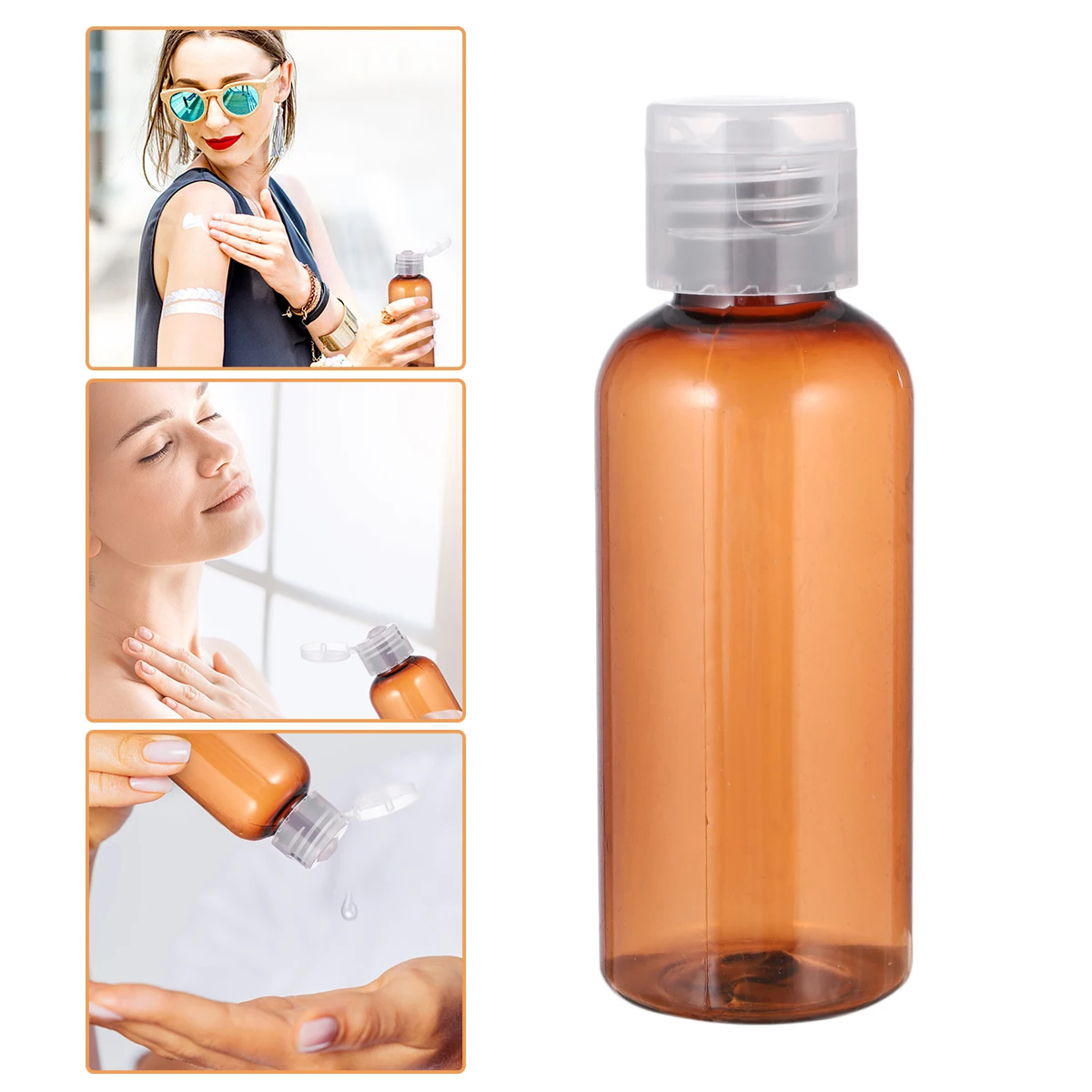 

20 Pcs Lotion Bottle Shower Gel Container Empty Subpackaging Bottles Storage Butterfly Cap Camping