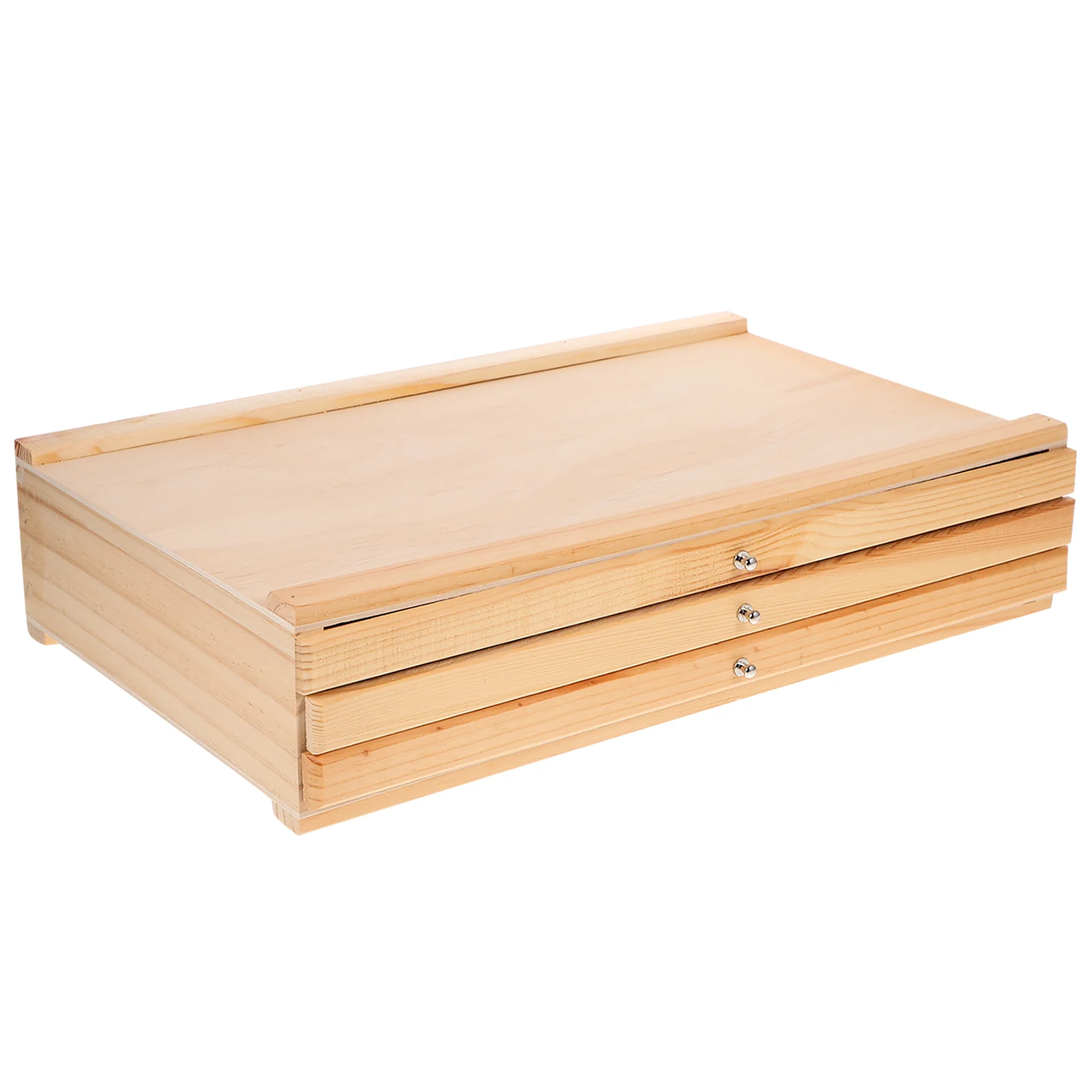 Tabletop Easel Paintbrush Storage Box Multi-layer Pen Holder Food Organizer Drawer Office