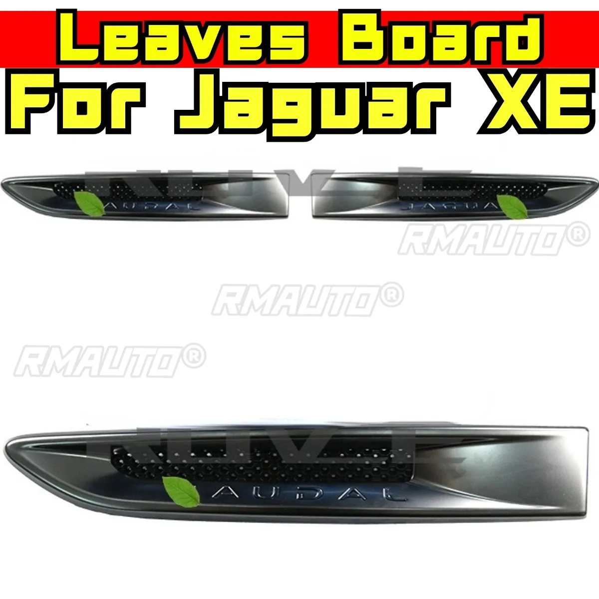 

For Jaguar XE Styling Kits Leaves Board Side Air Outlet Trim Air Grille Intake Vent Trim Wing Air Flow Fender Grille Body Kit