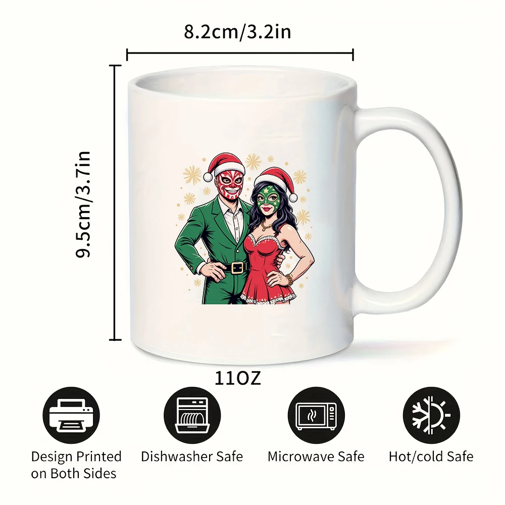 Joyful Christmas cartoon mug 11oz kids cup family office cup Christmas gift set stylish cartoon character design musthave for
