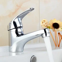 Basin Faucet Single Cold Sink Faucet Bathroom Faucet Chrome Single Handle Hole Bathroom Kitchen Basin Mixer