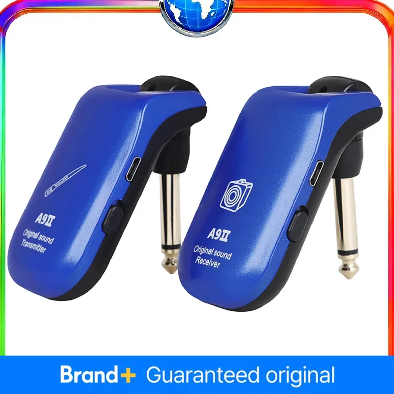 

Guitar Wireless System Transmitter Receiver Musical Instrument Accessories Built-in Rechargeable Pickup for Electric Guitar Bass