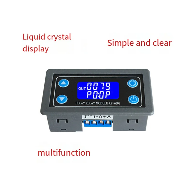 【Flash-Deal!】DC 6-30V LED Digitale Tijdrelaismodule Programmeerbare Timerrelais Schakelaar Timing Trigger Cyclus Met Case