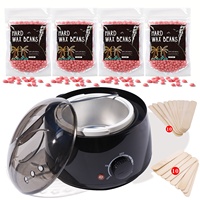 Hair Removal Kit Wax Melter with US Plug for Full Body Legs Face Eyebrow Bikini Hair Removal for Men and Women