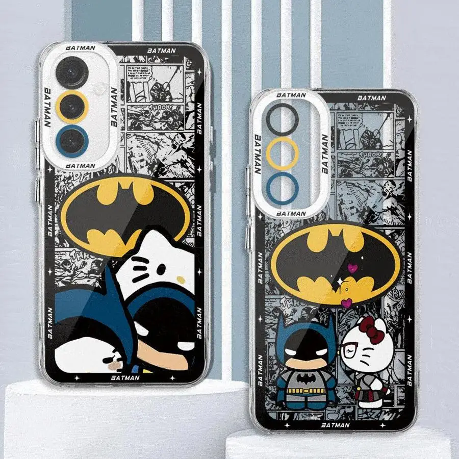 Batmans Hellokitty phone Case for Galaxy A11 A12 A13 A14 A15 A22 A23 A32 A52 4G 5G A24 4G A33 A34 A25 A35 A52s A53 A54 A55 5G