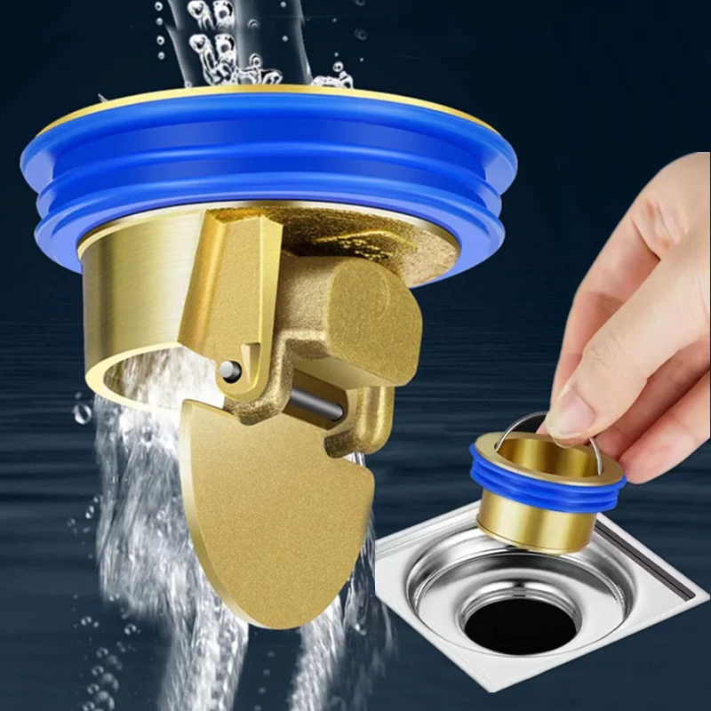 One Way Valve Shower Drainer Insect Prevention Seal Stopper Anti Odor Sewer Strainer Plug Drain Cover Floor Drain