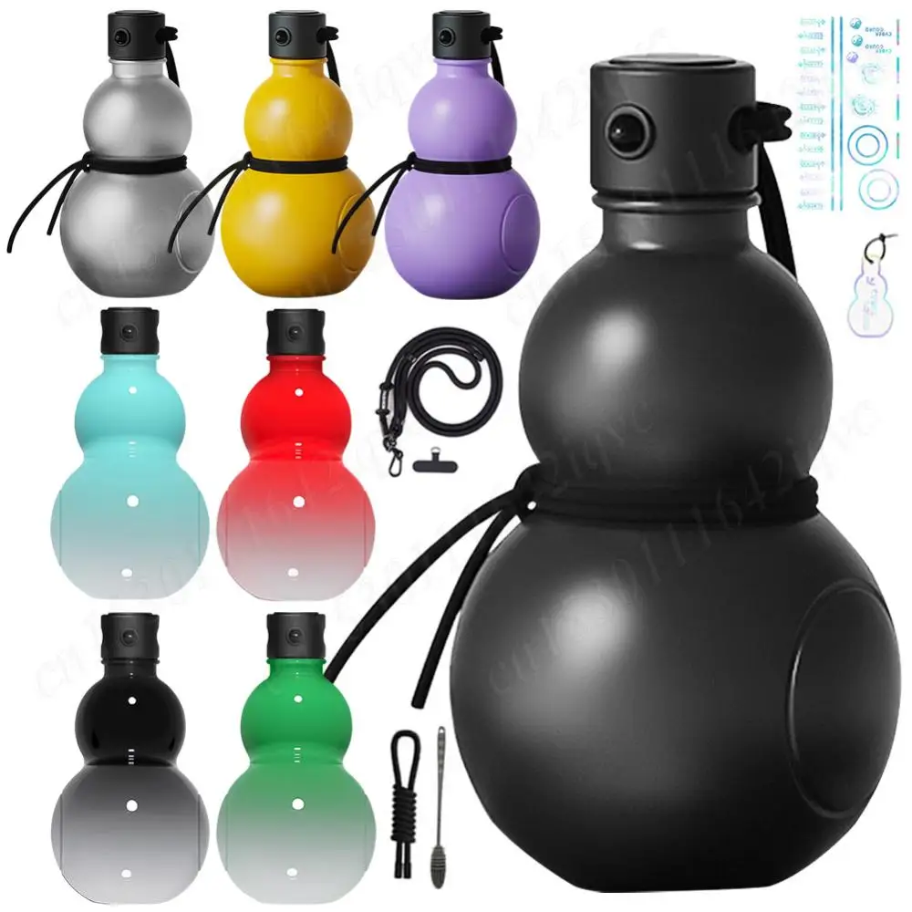 900ml Gourd Water Bottle with Handle Wu Kong Water Kettle Chinese Retro-Inspired Sports Water Bottle Creative Hulu Water Bottle