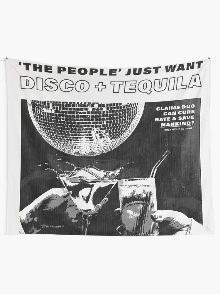 Disco + Tequila Headline Tapestry Bathroom Decor Room Decor Decoration For Home Tapestry