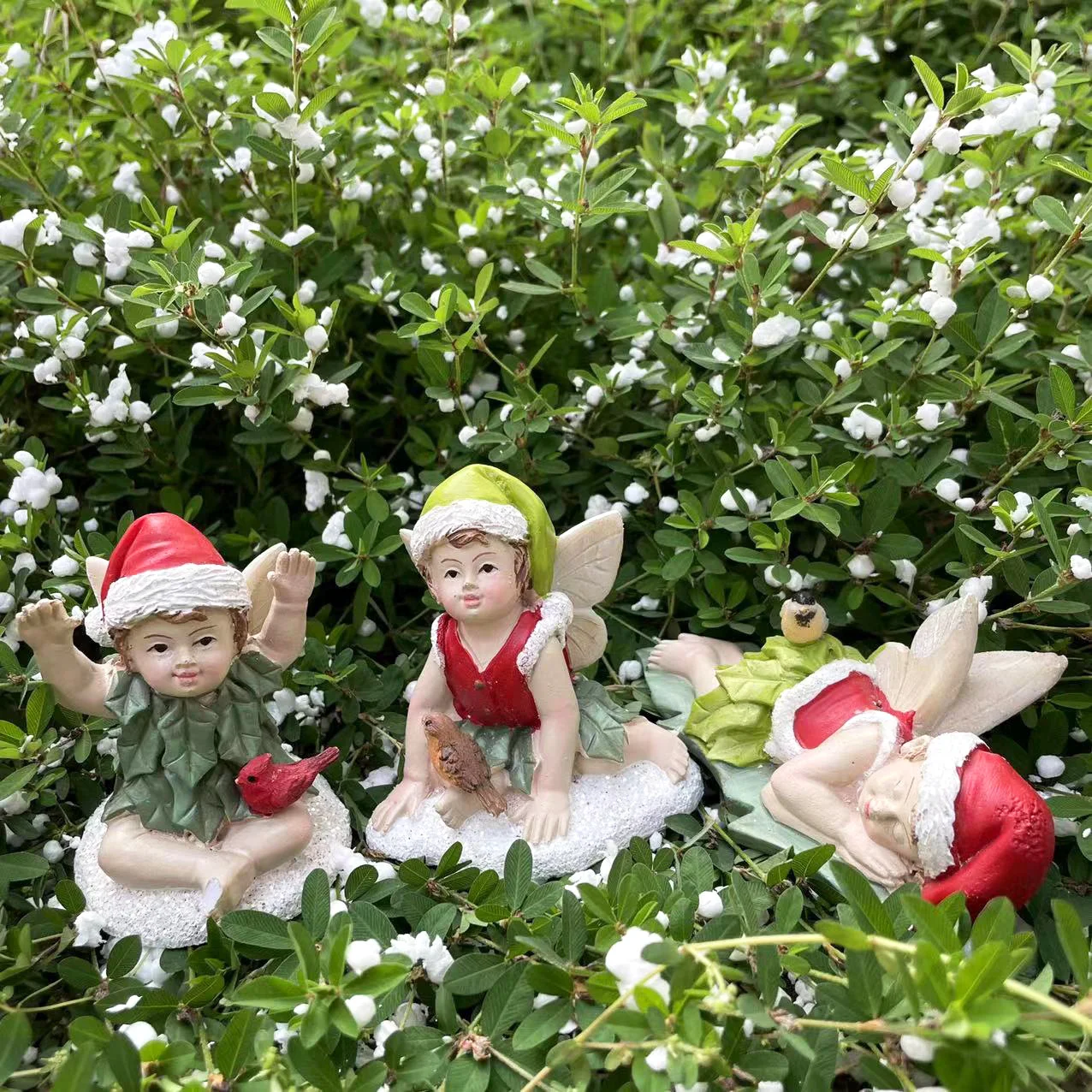 New Decorations Christmas Jungle Fairy Garden Decorations Christmas Resin Crafts Home And Garden Decorations